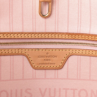 Louis Vuitton Damier Azur Neo Neverfull MM Rose Ballerine 8 of 12