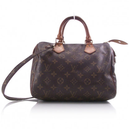 Louis Vuitton Monogram Speedy 25 w/Strap 1 of 9