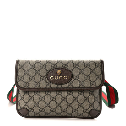 Gucci GG Supreme Monogram Neo Vintage Web Belt Bag Brown 1 of 9