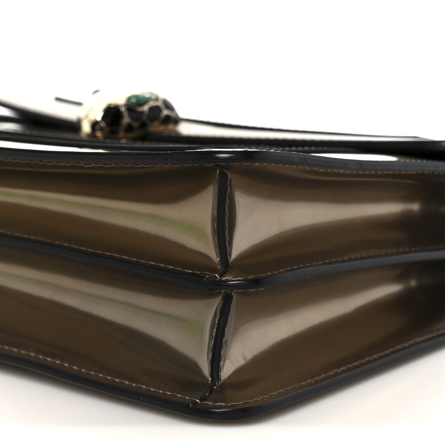 Metallic Calfskin Serpenti Forever Crossbody Bag Bronze