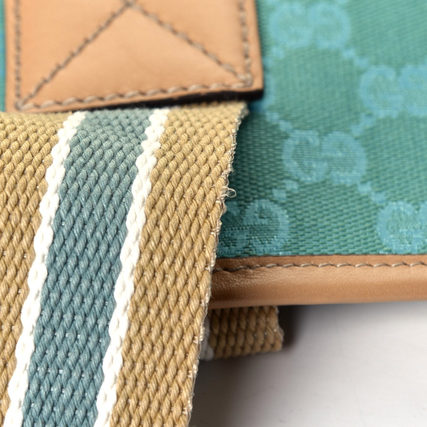 Monogram Travel Bag Beige Green