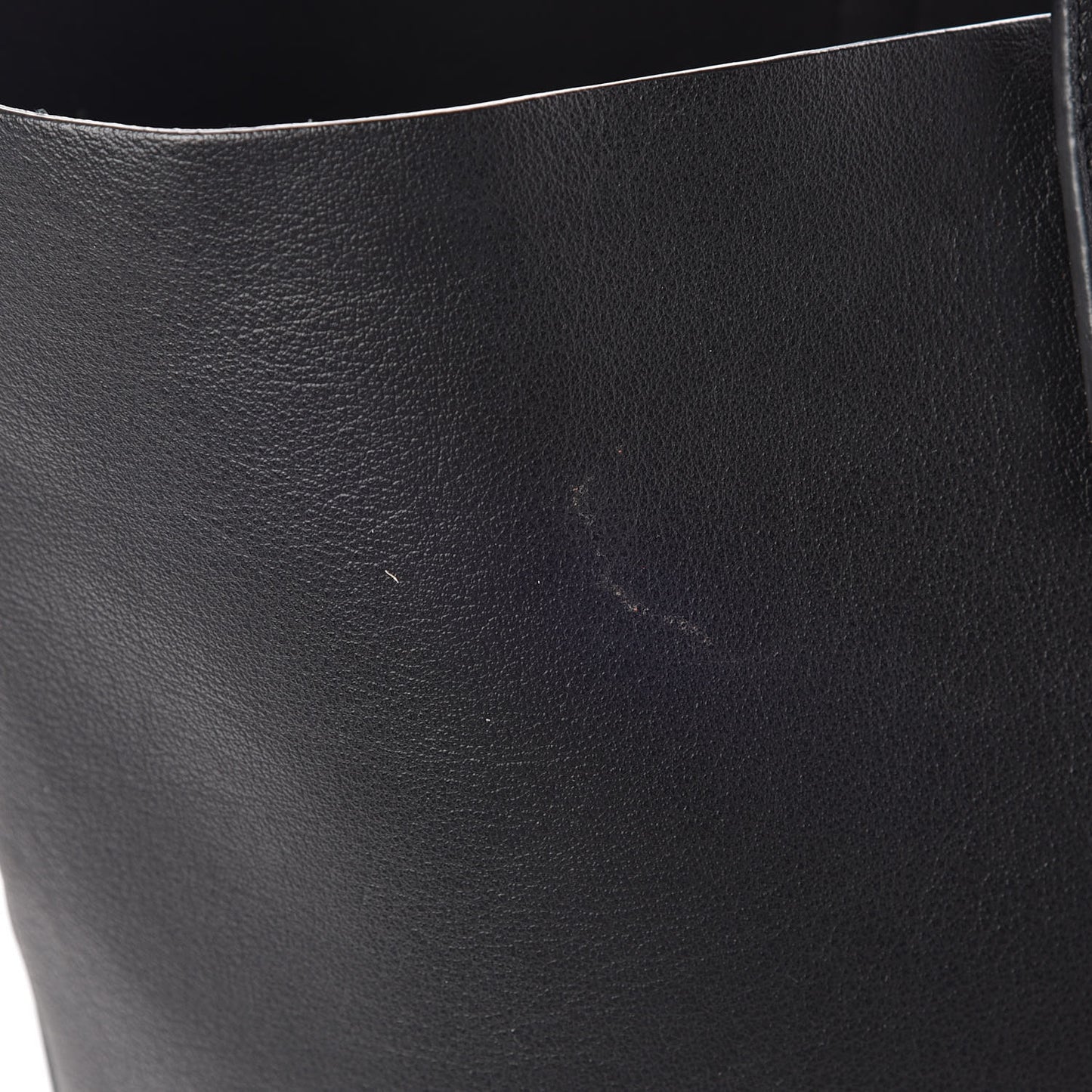 Calfskin Large Shopping Tote Black