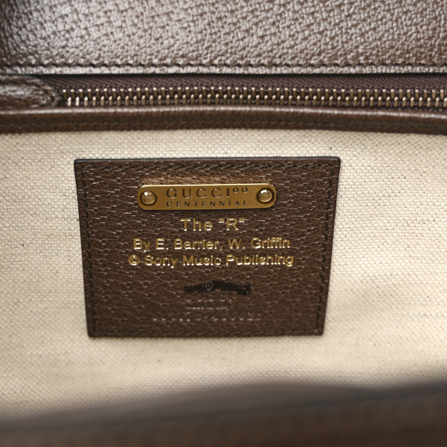 Gucci Canvas Calfskin 100 Centennial Music Medium Bamboo 1947 Top Handle Bag Multicolor 6 of 11