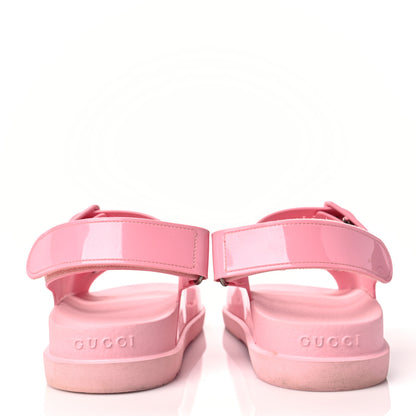 Gucci Rubber Mini Double G Womens Isla Dad Sandals 41 Wild Rose 5 of 9