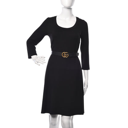 Gucci Calfskin Double G 30mm Belt 85 34 Black 2 of 6