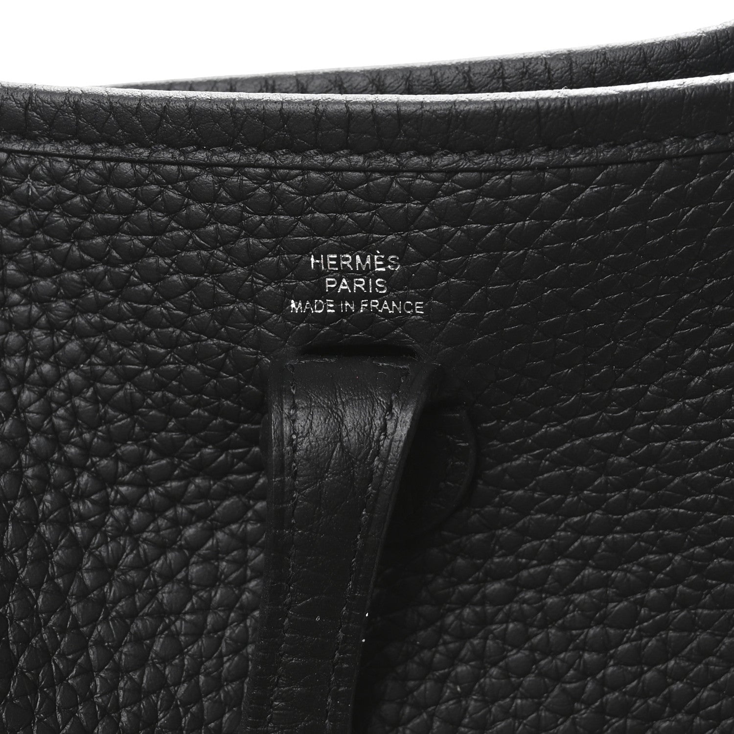 Hermes Taurillon Clemence Evelyne TPM Black 6 of 11