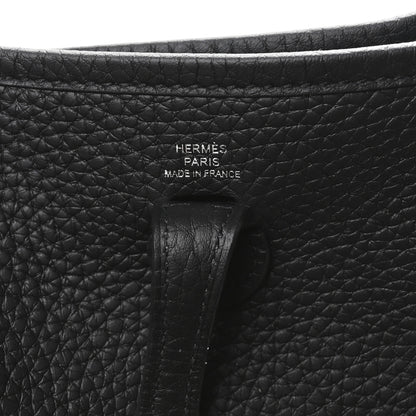 Hermes Taurillon Clemence Evelyne TPM Black 6 of 11