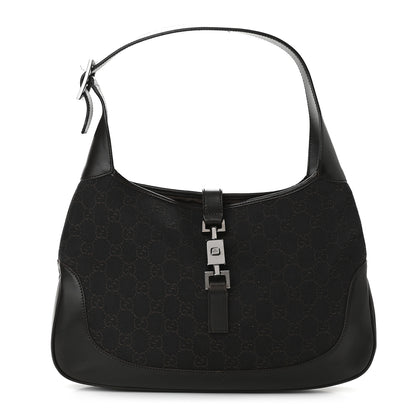 Gucci Monogram Small Jackie O Hobo Dark Brown 1 of 9