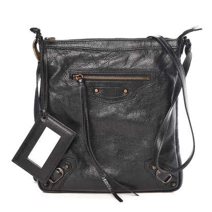 Balenciaga Agneau Classic Hardware Flat Crossbody Black 1 of 11