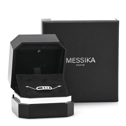 Messika 18K White Gold Diamond Classic Baby Move Pave Bracelet 4 of 4
