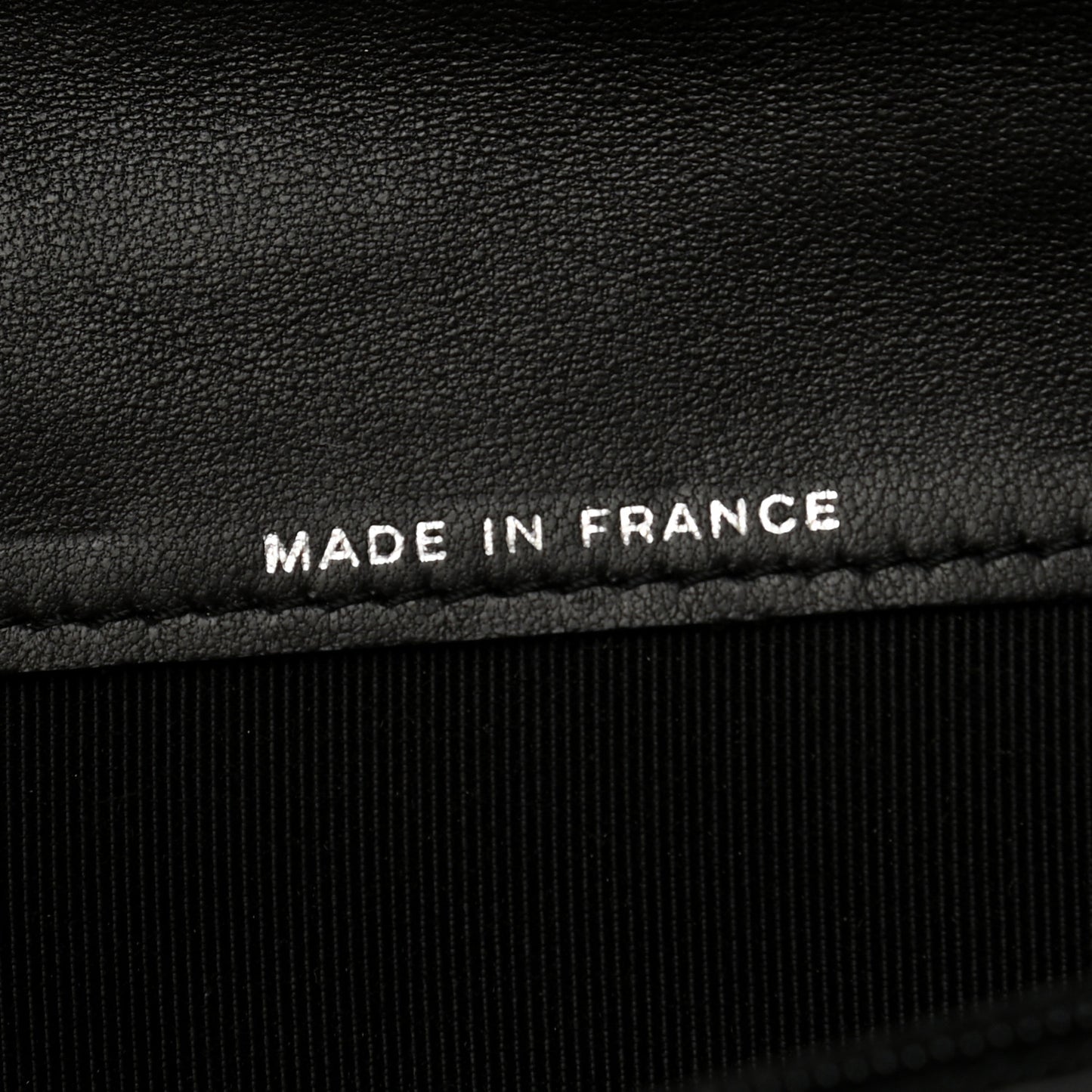 Lambskin Quilted Yen Wallet Black