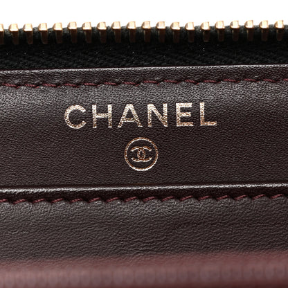 Chanel Caviar Quilted Large Gusset Zip Around Wallet Black 6 of 12