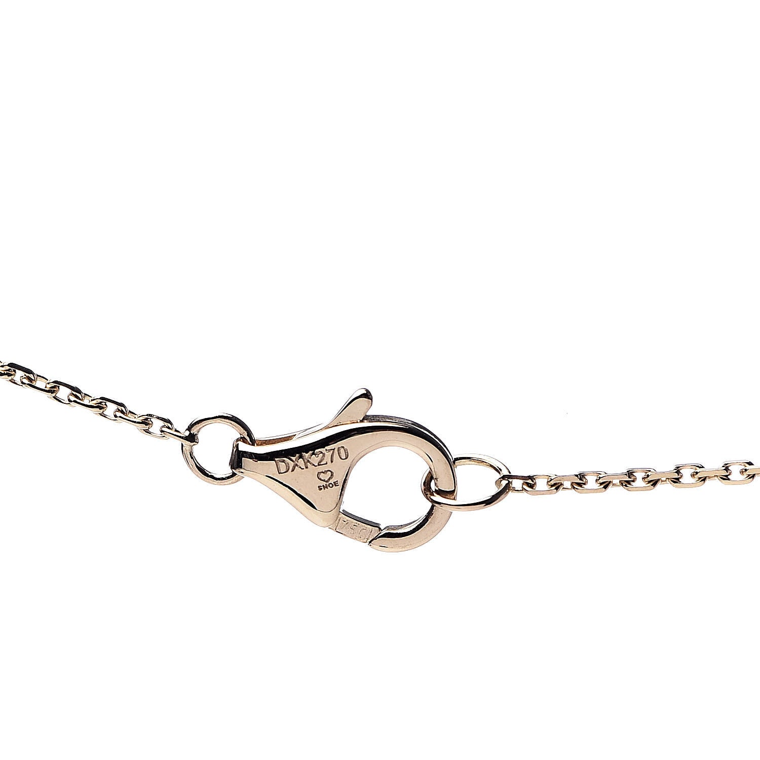 Cartier 18K Yellow Gold Diamond Mother of Pearl XS Amulette de Cartier Pendant Necklace 6 of 6