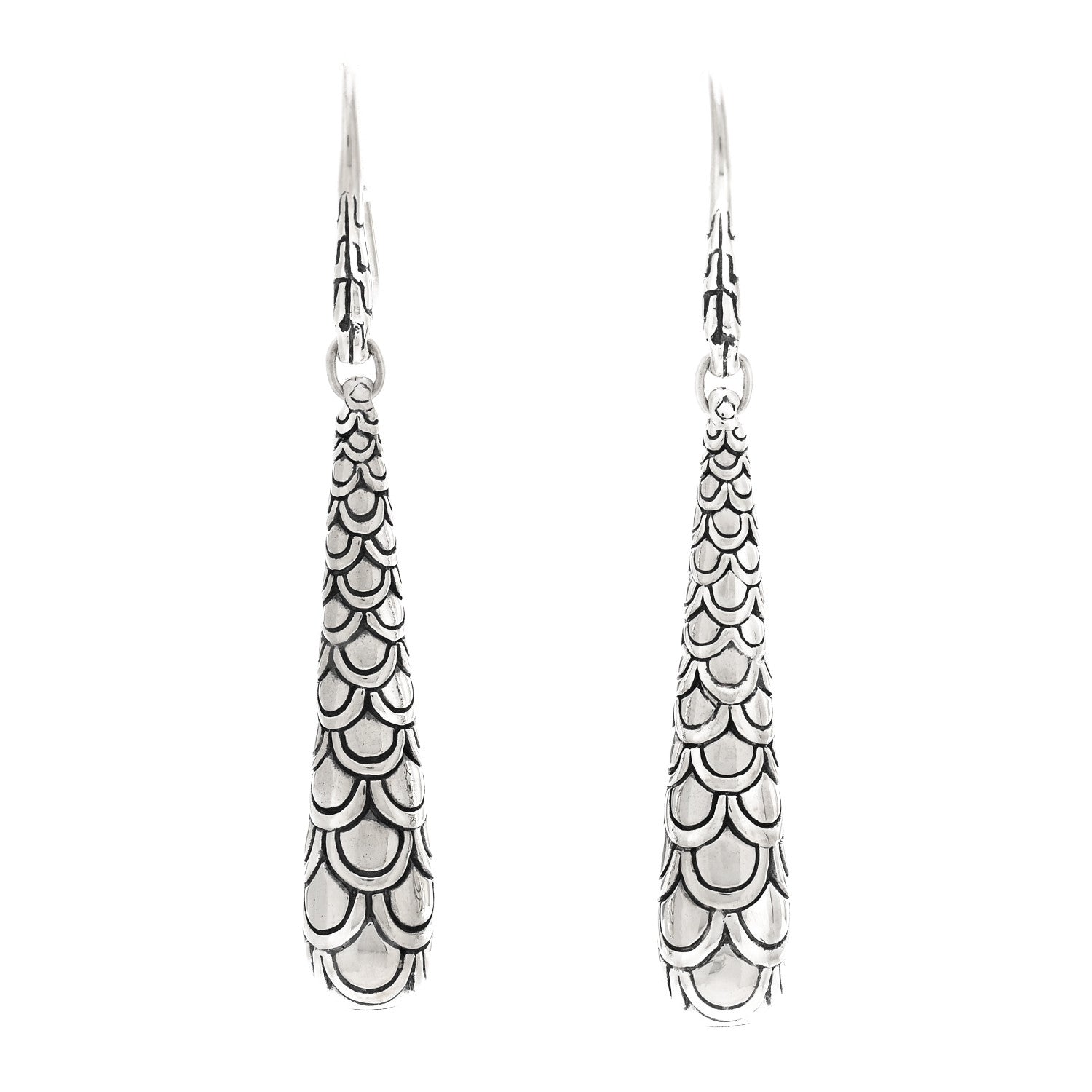 John Hardy Sterling Silver Legends Naga Drop Earrings 1 of 4