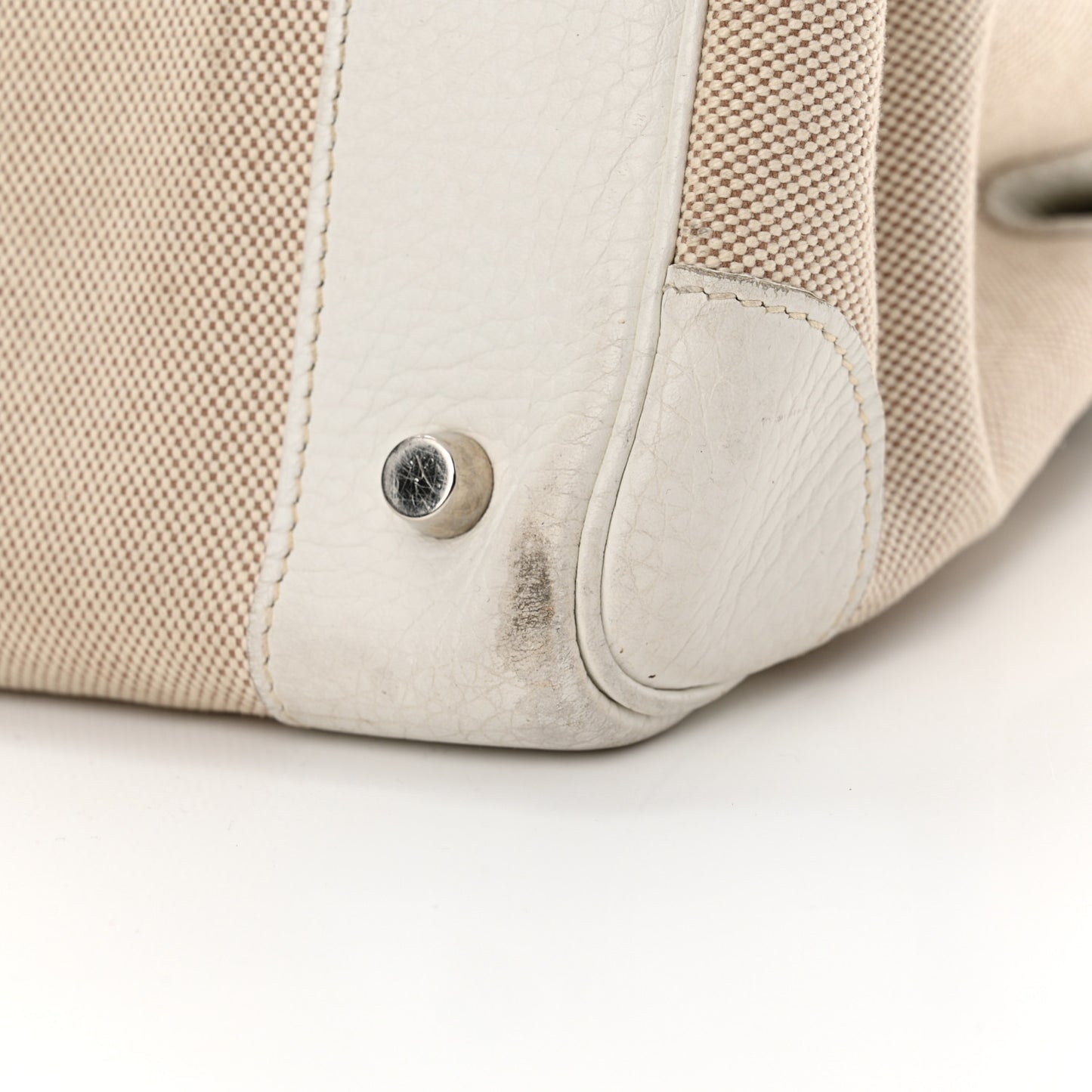 Toile Taurillon Clemence Birkin 35 White