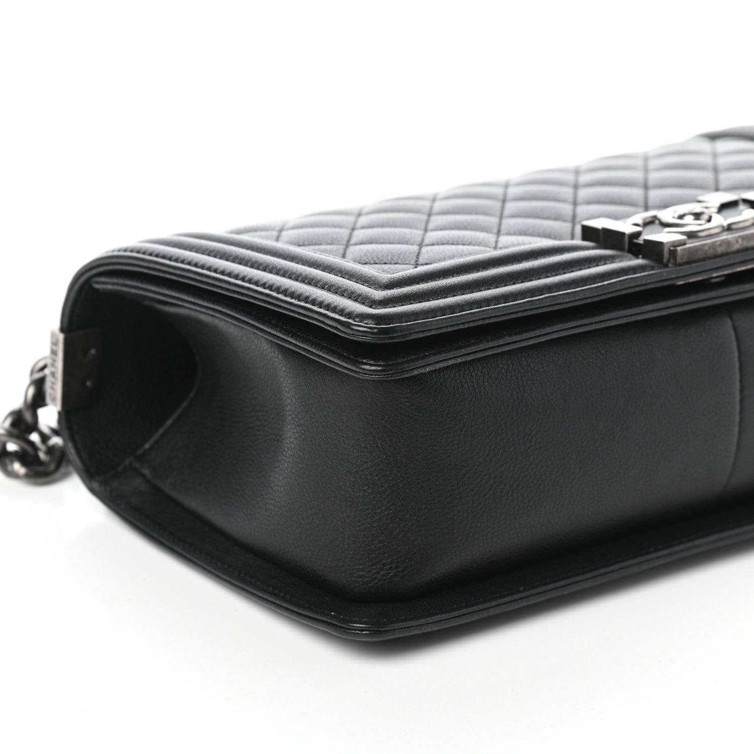 Chanel Calfskin Quilted Medium Boy Flap Black 8 of 9