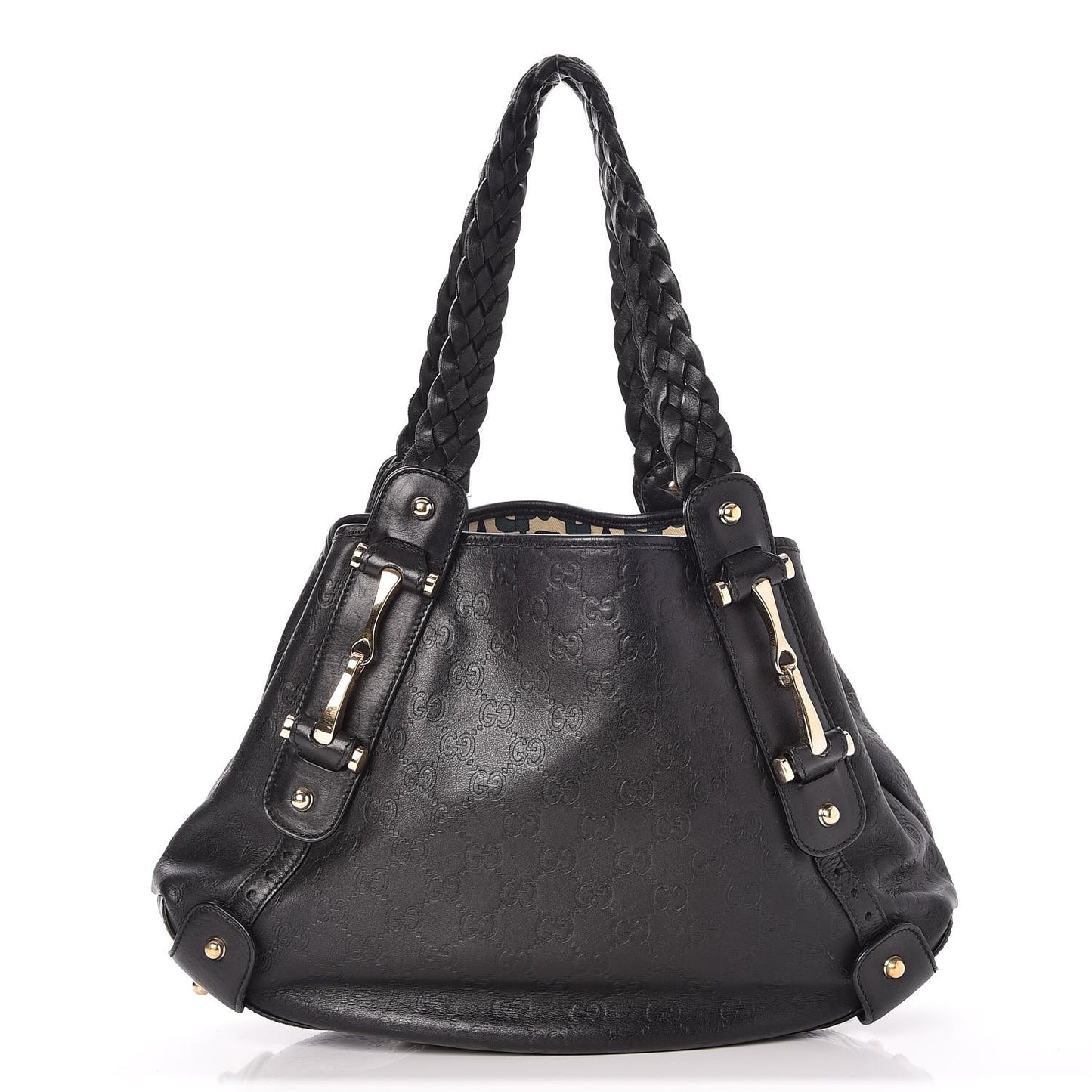 Guccissima Small Pelham Shoulder Bag Black