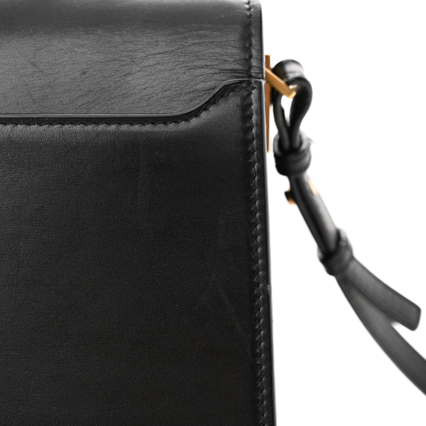 Smooth Calfskin Medium Classic Monogram Cassandra Top Handle Black Rouge Legion