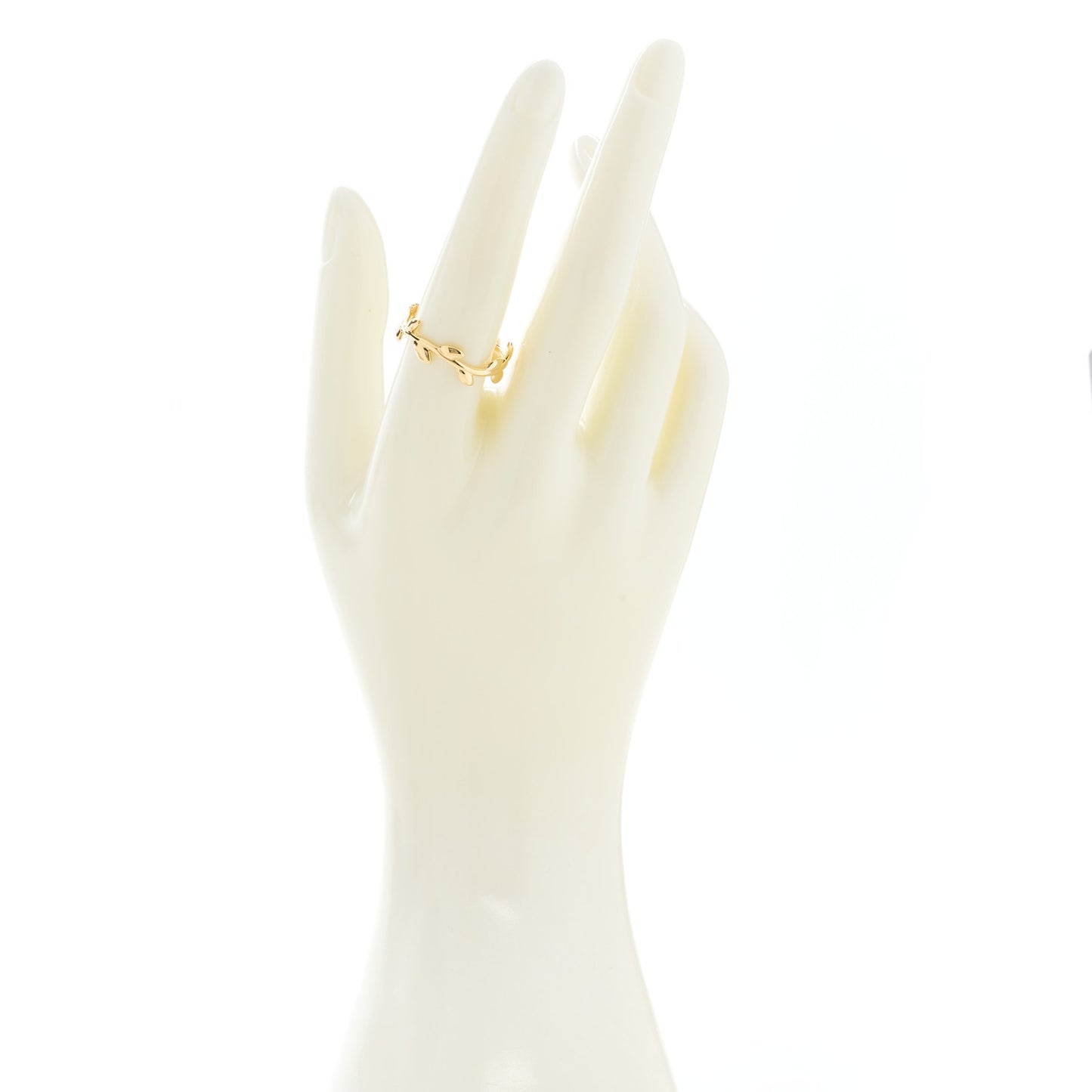 18K Yellow Gold Narrow Paloma Picasso Olive Leaf Band Ring 57 8