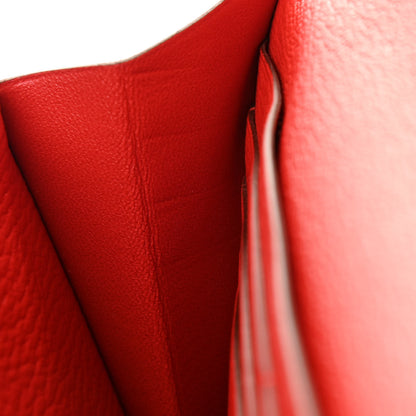 Hermes Chevre Mysore Kelly Longue Wallet Rouge Tomate 9 of 9