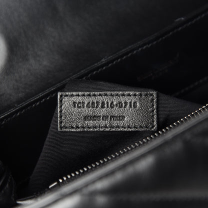 Saint Laurent Calfskin Y Quilted Monogram Medium Loulou Chain Satchel Black 10 of 11
