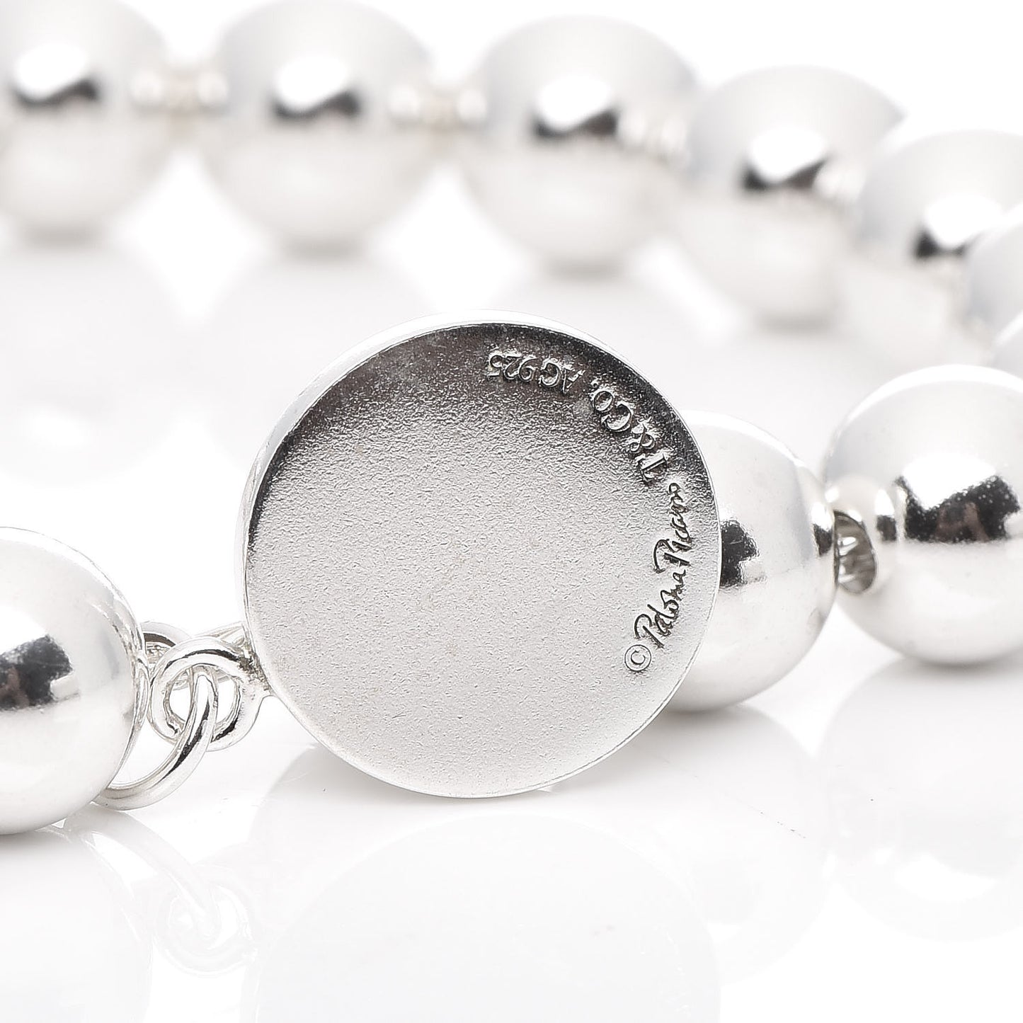 Sterling Silver 8mm Paloma Picasso "Love" Bead Bracelet