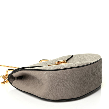 Chloe Grained Lambskin Drew Shoulder Bag Motty Grey 3 of 7