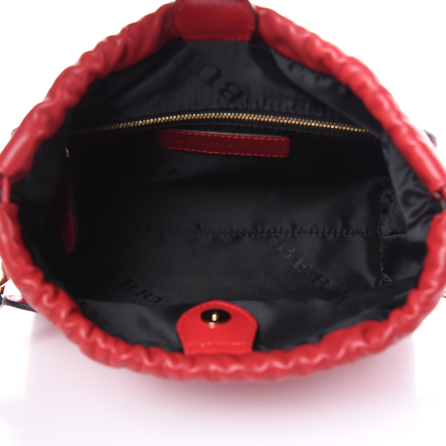 Burberry Patent Calfskin Small Dinton Crossbody Bag Bright Rose 5 of 11