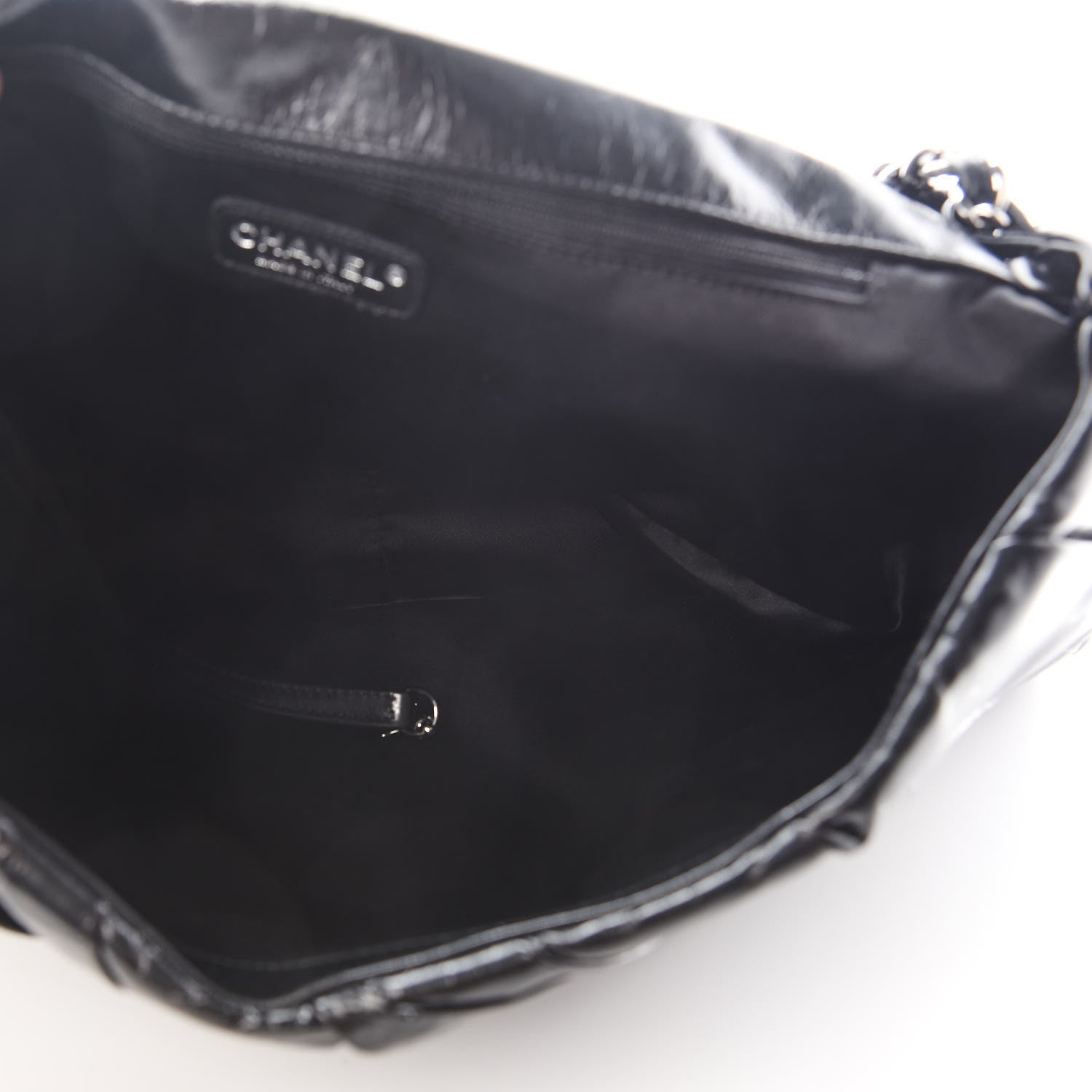 Chanel Glazed Calfskin Twisted Maxi Flap Black 5 of 9