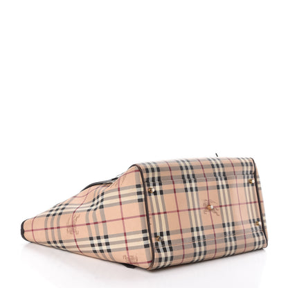 Burberry Haymarket Check Large Canterbury Tote Chocolate 4 of 13