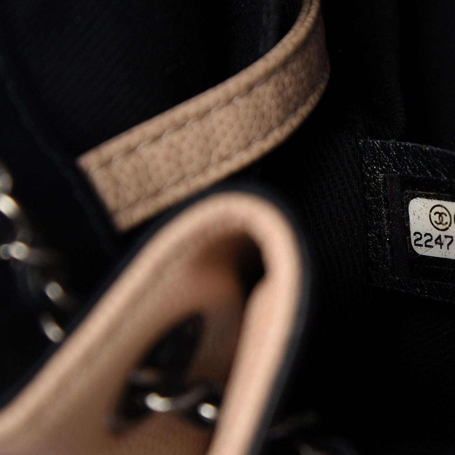 Chanel Caviar Quilted Small CC Bucket Bag Beige 7 of 10