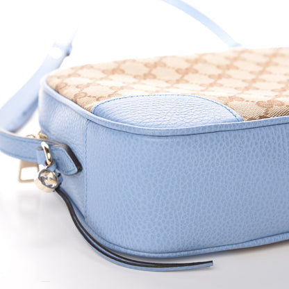 Gucci Monogram Mini Bree Messenger Bag Beige Mineral Blue 8 of 9