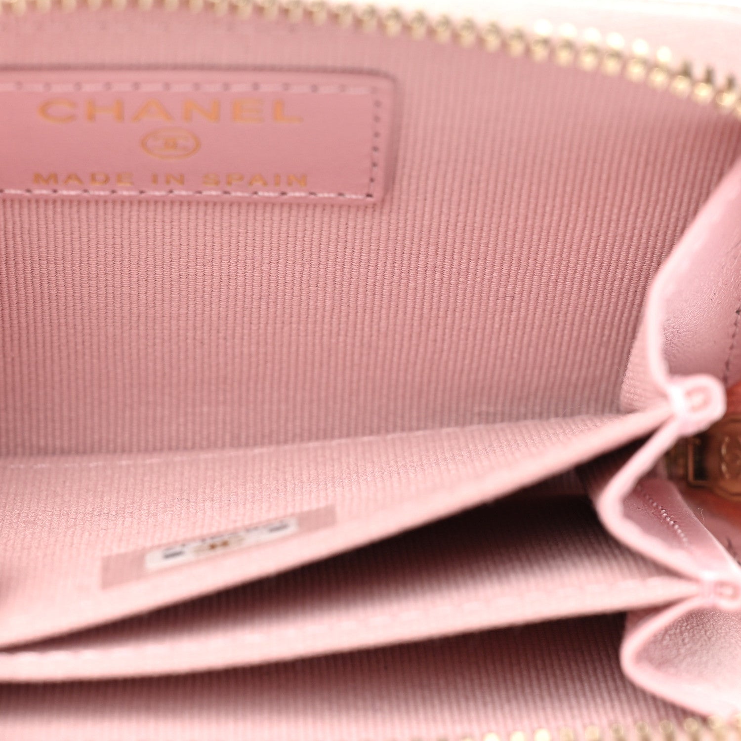 Chanel Caviar Quilted Zip Coin Purse Light Pink 7 of 10