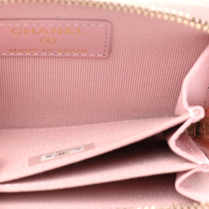 Chanel Caviar Quilted Zip Coin Purse Light Pink 7 of 10