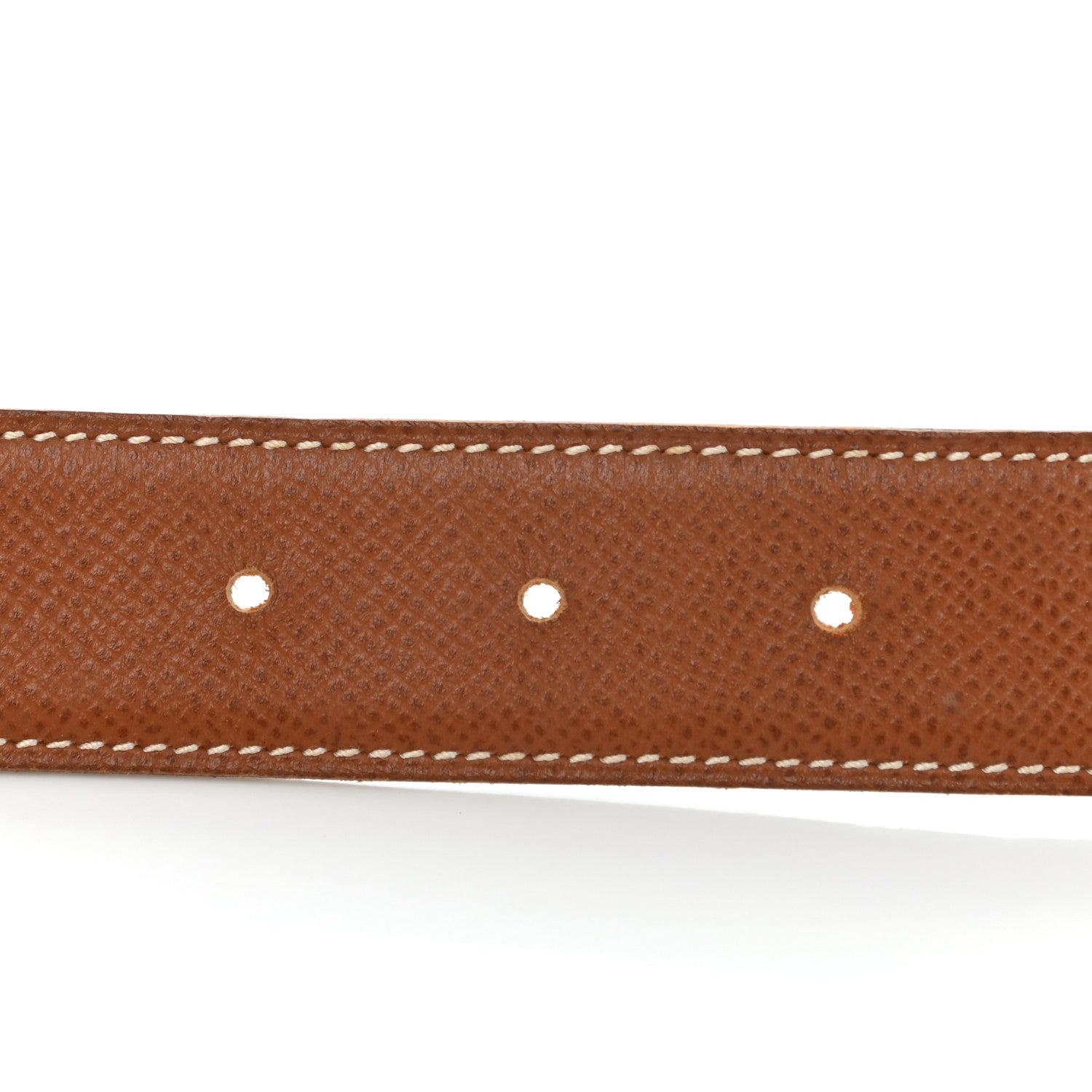 Hermes Box Courchevel 32mm Belt Strap 70 Gold 5 of 10