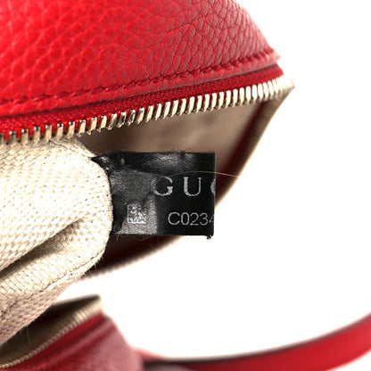 Gucci Pebbled Calfskin Small Soho Disco Bag Tabasco Red 8 of 12