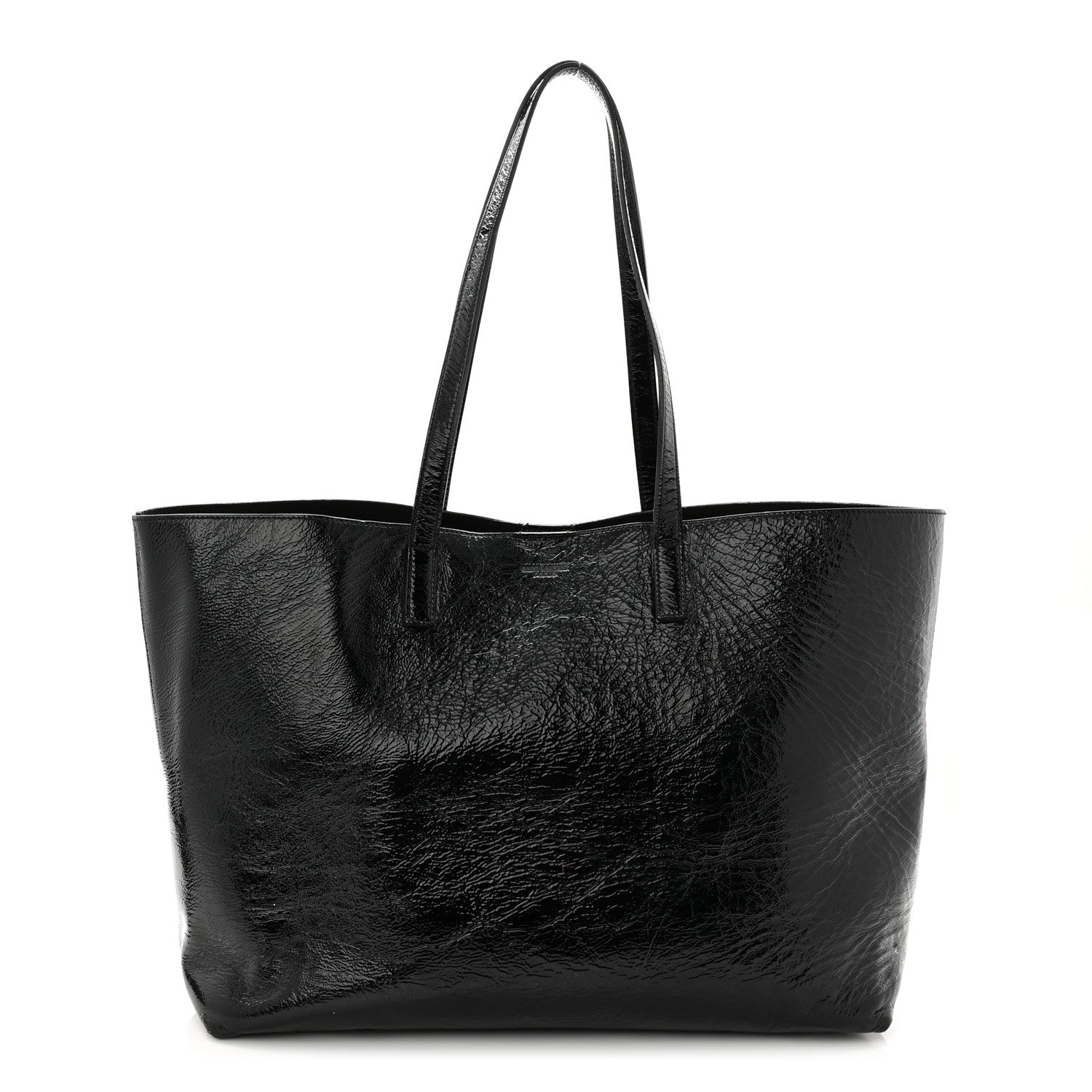 Saint Laurent Patent Calfskin Large Shopping Tote Black 2 of 21