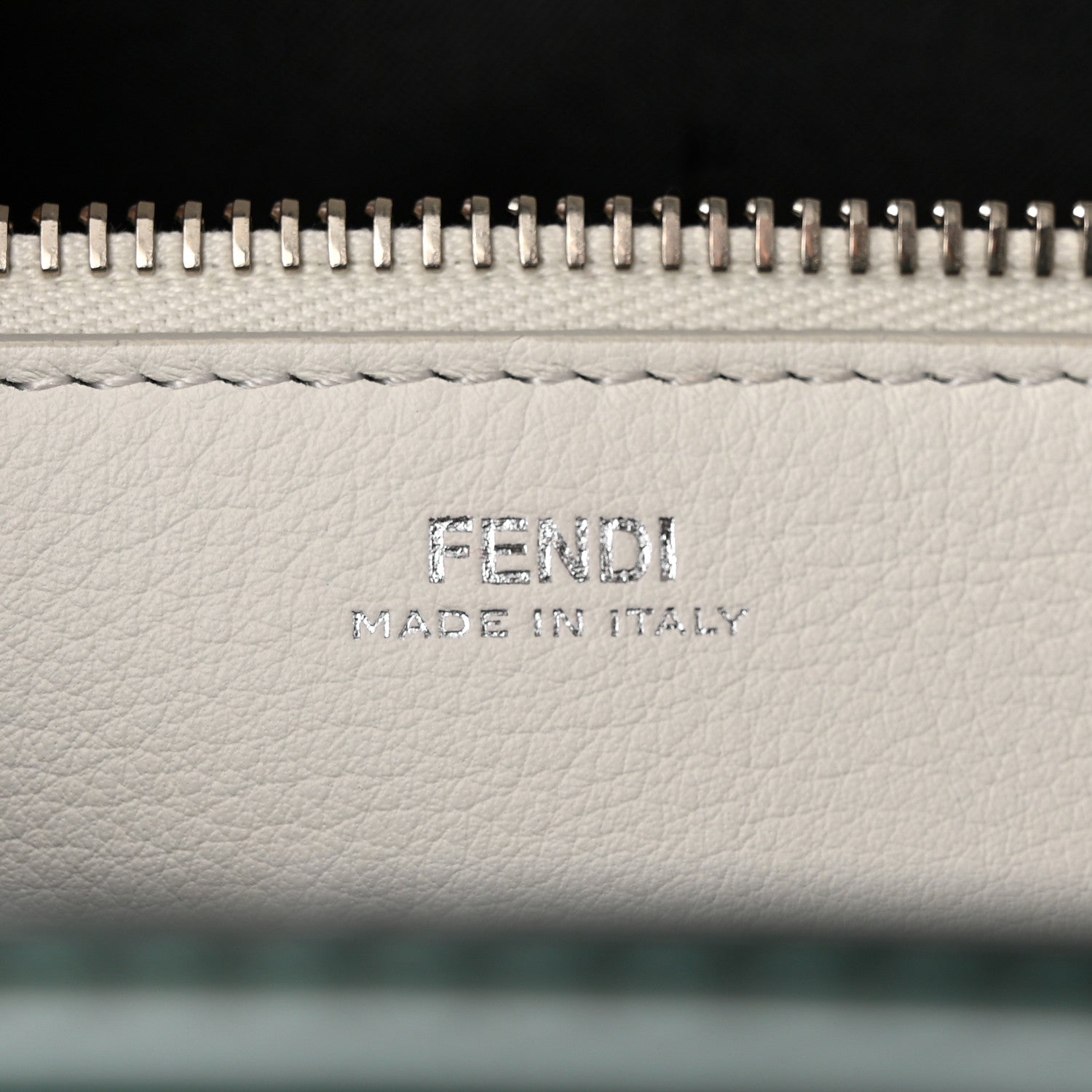 Fendi Vitello Baltico Century Dolce Waves DotCom Satchel Verde Inglese White 10 of 13
