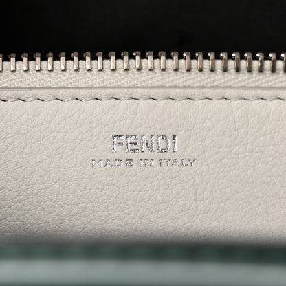 Fendi Vitello Baltico Century Dolce Waves DotCom Satchel Verde Inglese White 10 of 13