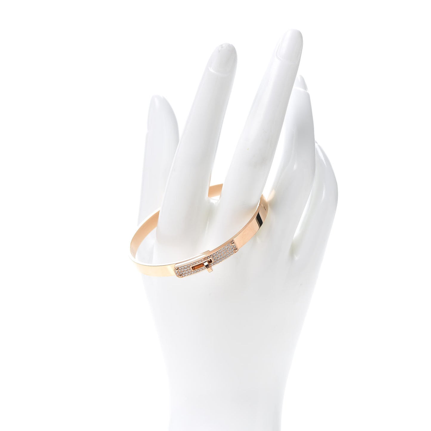 18K Rose Gold Diamond PM Kelly Pave Bracelet SH