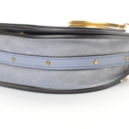 Chloe Calfskin Suede Small Nile Bracelet Bag Cloudy Blue 10 of 11