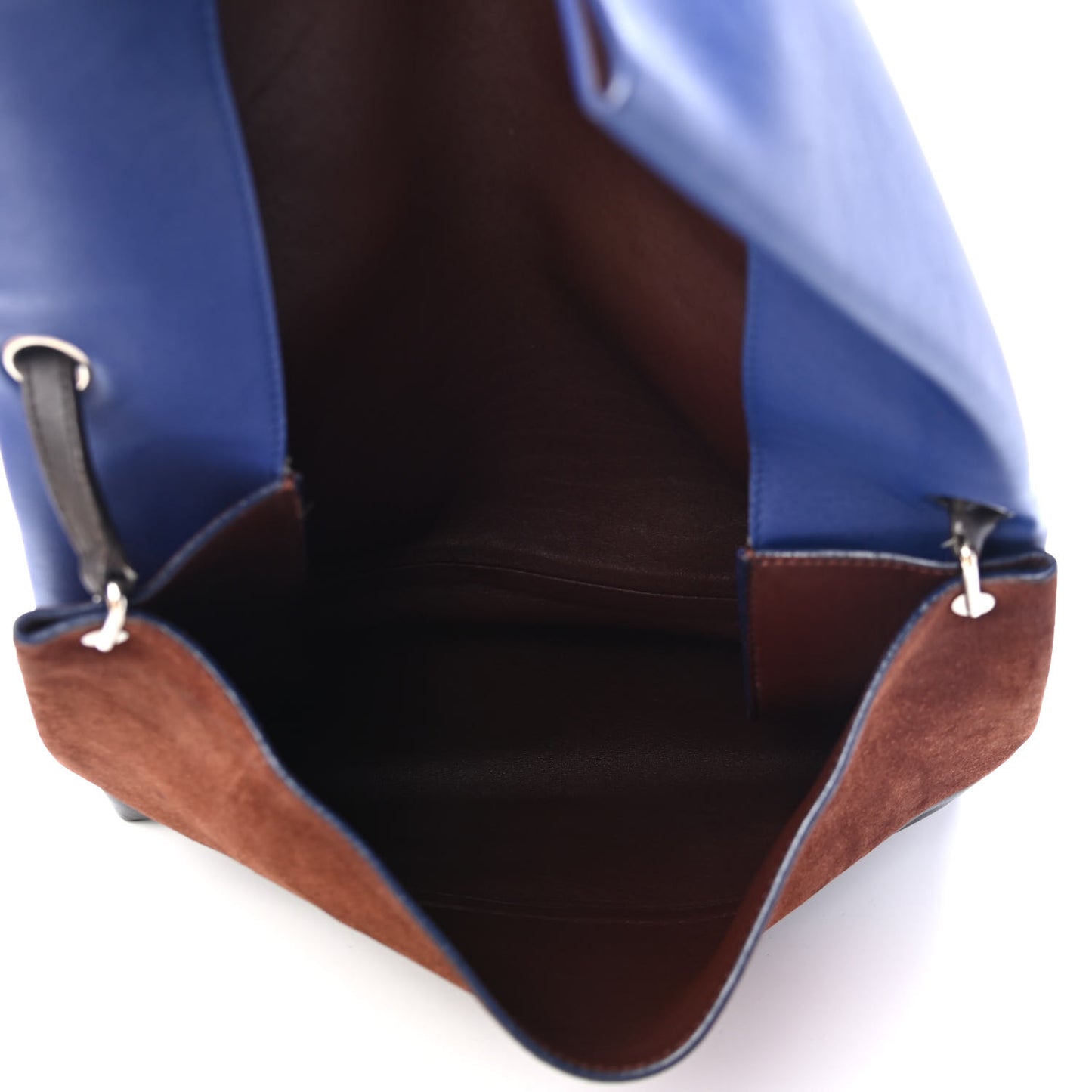 Calfskin Suede All Soft Shoulder Bag Indigo