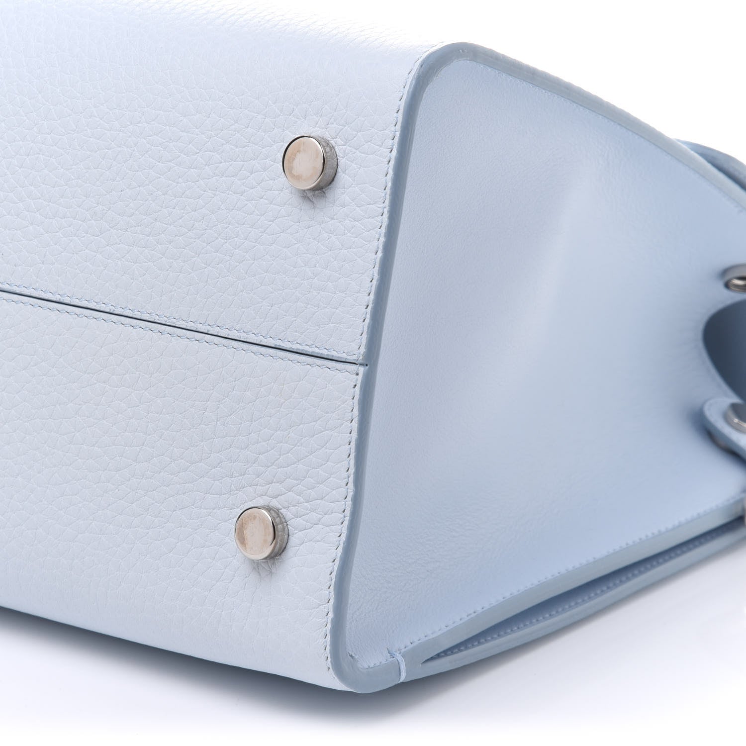 Christian Dior Grained Calfskin Medium Diorever Flap Light Blue 11 of 12