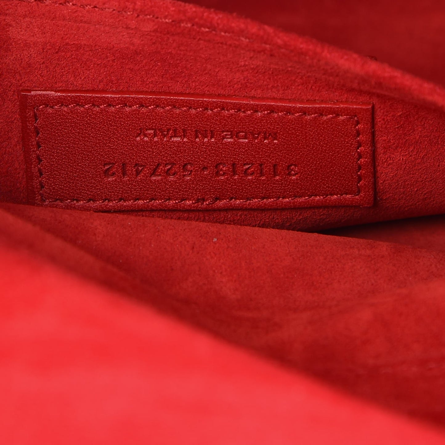 Calfskin Classic Y Ligne Clutch Rouge Orient