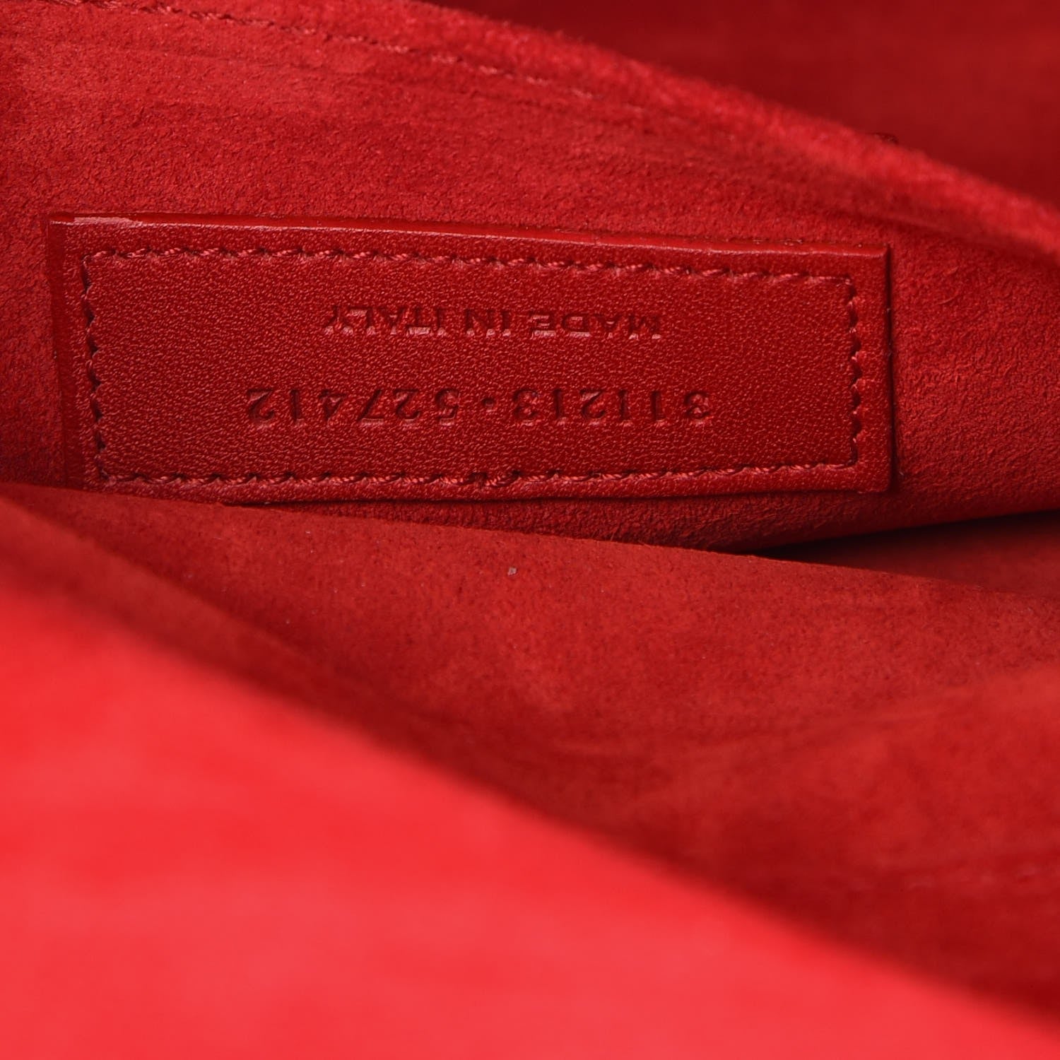 Saint Laurent Calfskin Classic Y Ligne Clutch Rouge Orient 7 of 12