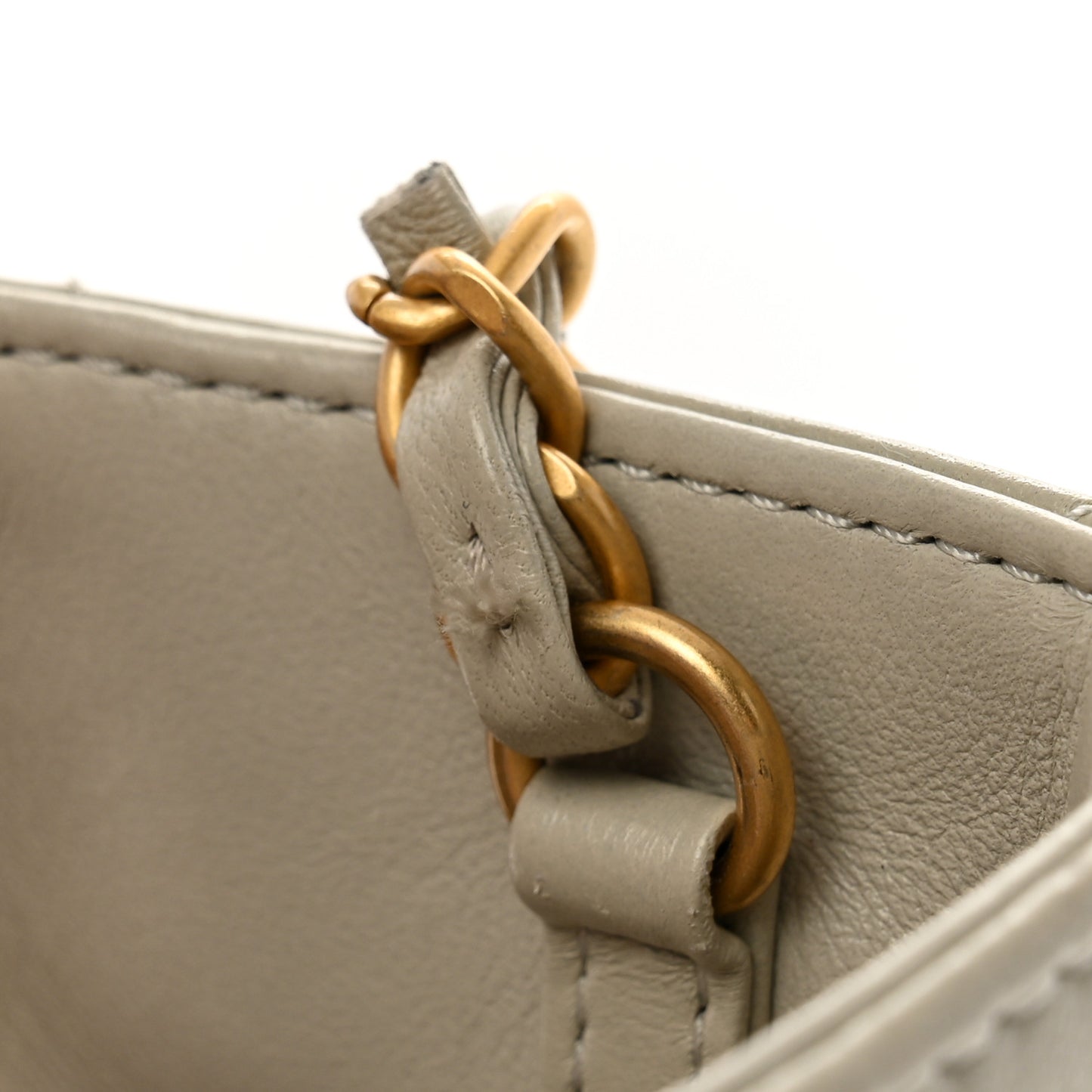 Lambskin Quilted Clutch Mini Flap Bag Light Grey