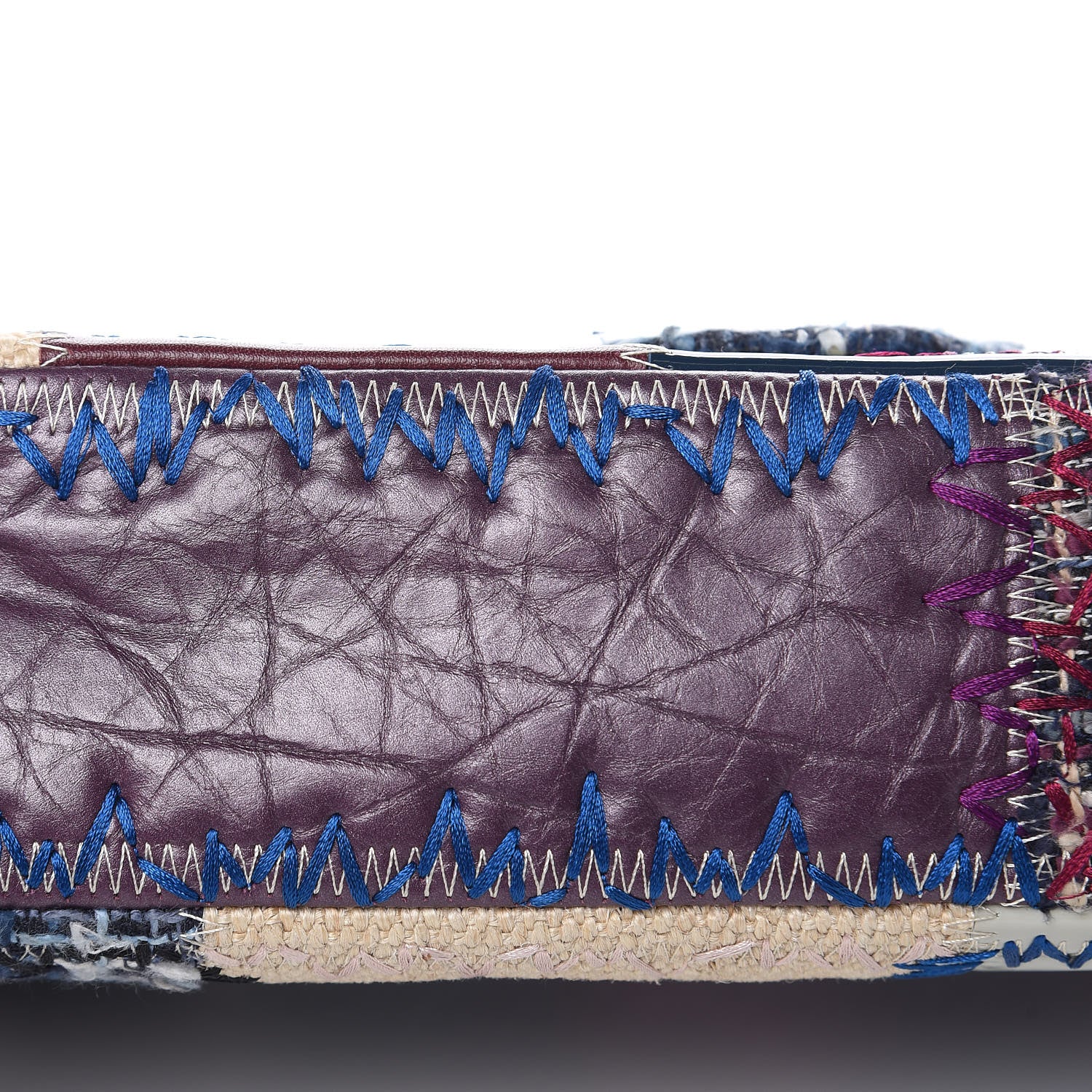 Chanel Denim Tweed Patchwork Medium Single Flap Multicolor 11 of 13