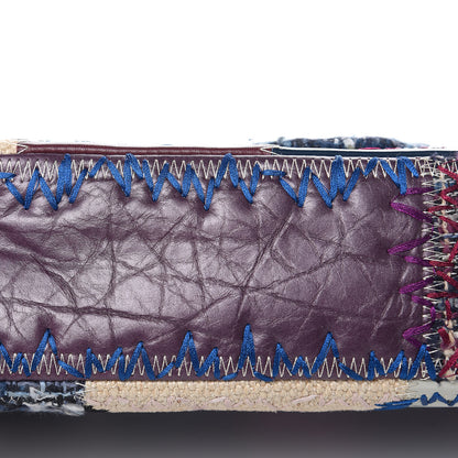 Chanel Denim Tweed Patchwork Medium Single Flap Multicolor 11 of 13