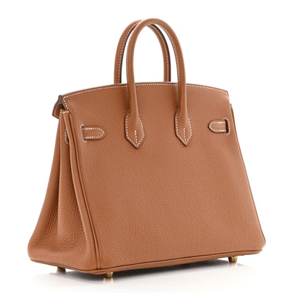 Hermes Togo Birkin 25 Gold 3 of 11