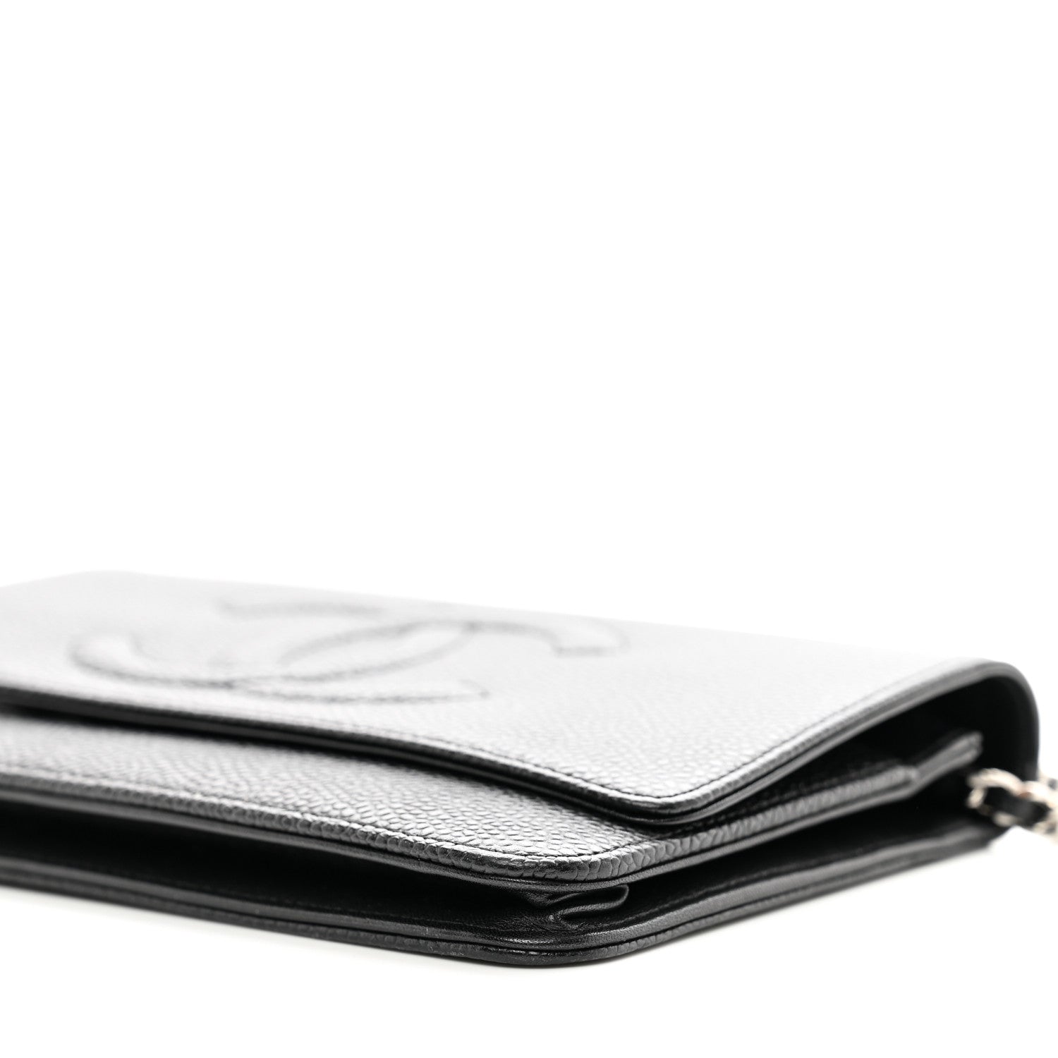 Chanel Caviar Timeless CC Wallet on Chain WOC Black 12 of 13